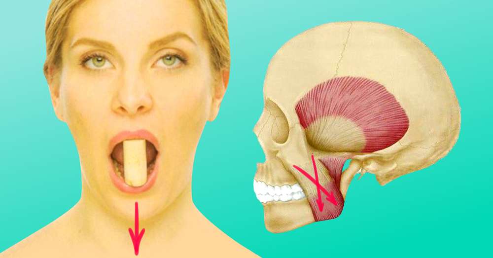 Ak chcete utiahnuť oblasť okolo úst, vezmite si korku, vložte ho medzi ... Prebudiť zlomené svaly! /  gymnastika
