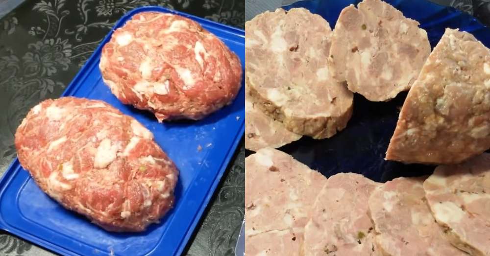Рецепт домашньої ковбаси зі свинини /  закуски
