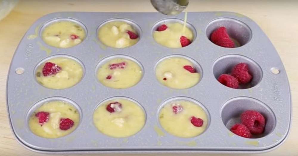 Raspberry Muffins /  pečenie