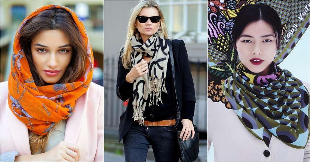 Шаль, хустку, шарф ... 10 ідей, як зав'язати їх, щоб і гріли, і виглядали красиво. /  жінки