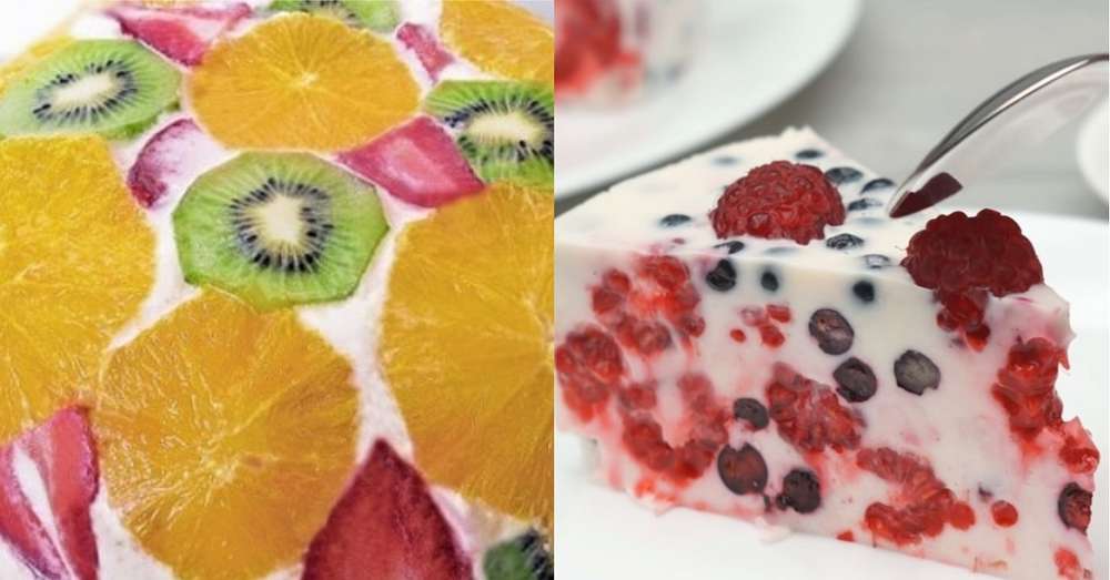Ciasto galaretki z owocami /  Desery