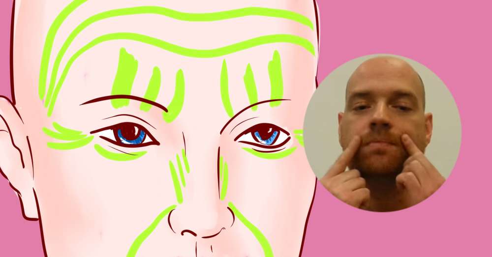 Vplyv žehlenia vymaže vrásky z tváre! Masáž tváre od osteopatu Alexander Smirnov. /  ženy