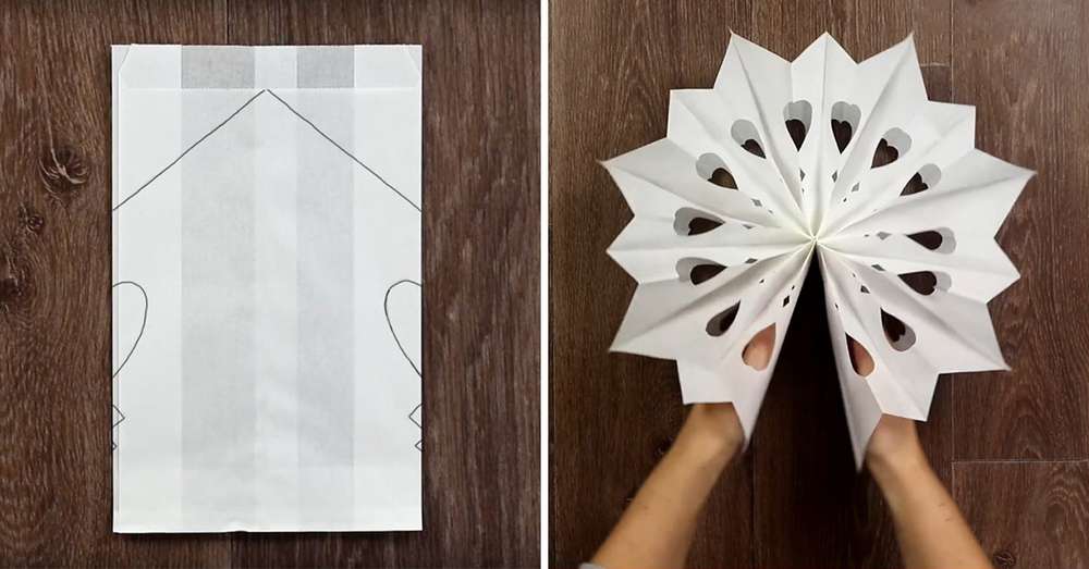 Niesamowicie piękne, obszerne, papierowe płatki śniegu są proste, szybkie i przyjemne. Stwórz bajkę w domu! /  Papier