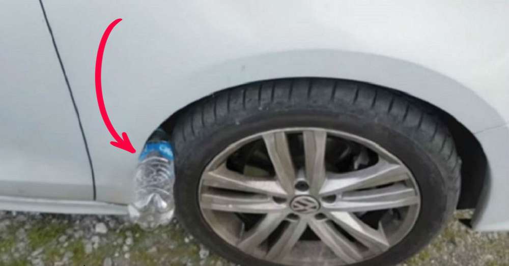 Якщо на колесі твоєї машини пластикова пляшка - ти в небезпеці! Запам'ятай непорушне правило ... /  Автомобілі