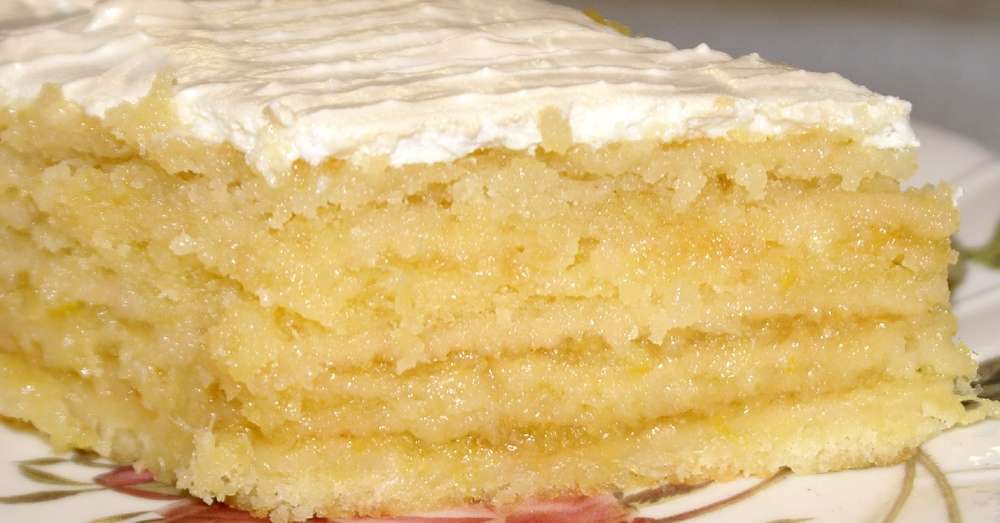 Obľúbený citrónový tortu Irina Allegrova. Nemožno odtrhnúť ... /  pečenie