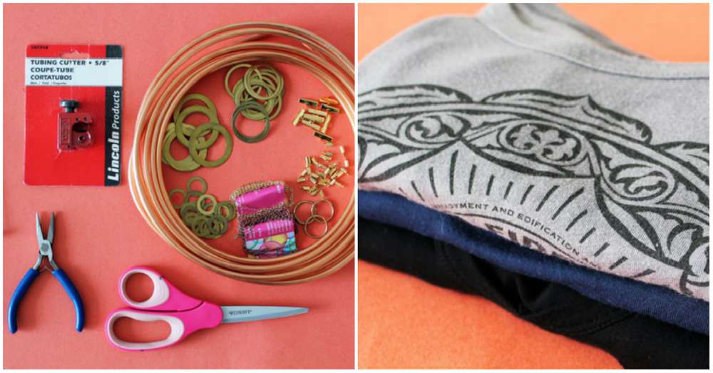 15 spôsobov, ako premeniť staré tričká na štýlové šperky. /  výzdoba