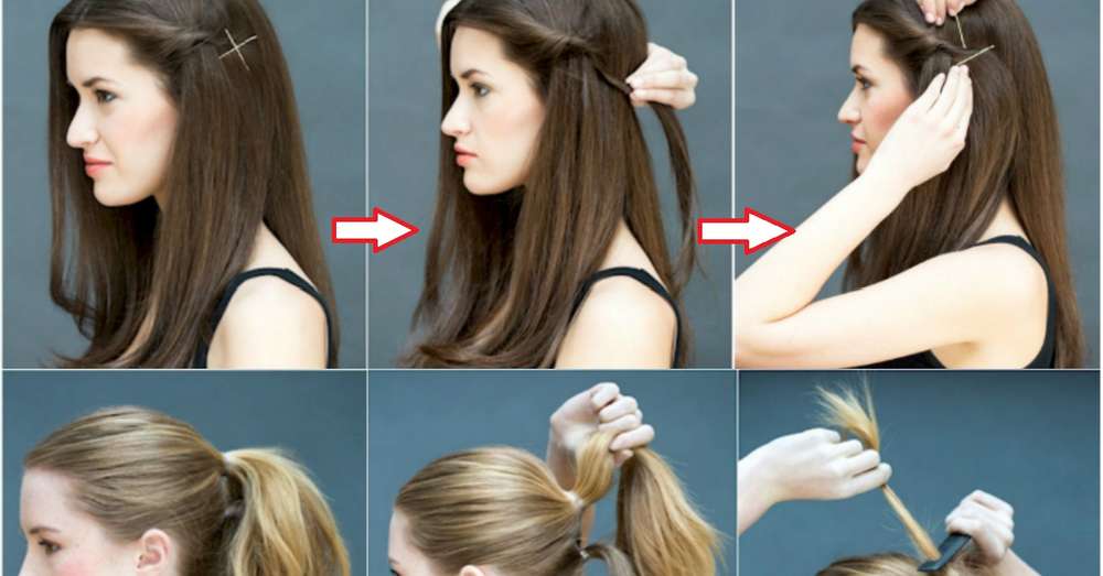 9 super łatwych fryzur, które poradzi sobie nawet leniwa osoba! /  Włosy
