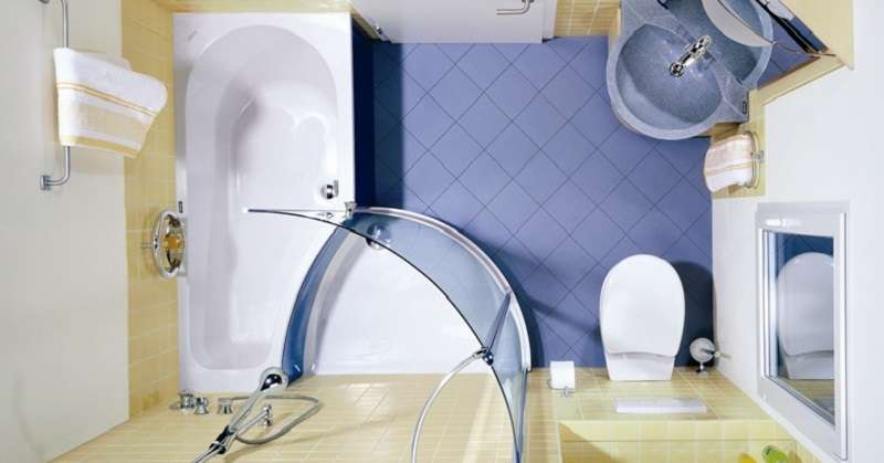 9 чудових ідей для маленької ванної кімнати. Поради по візуальному збільшенню простору. /  ванна