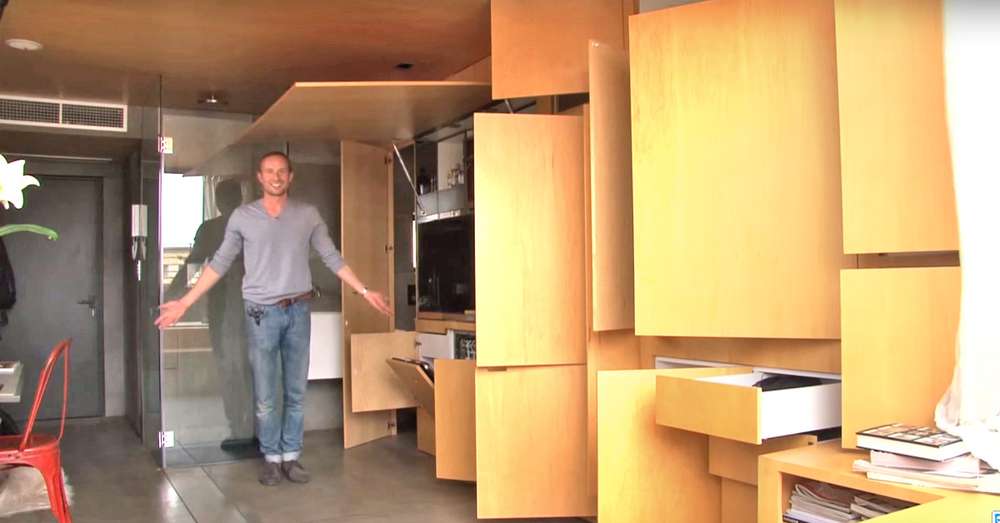 To, čo urobil na 24 m², jednoducho nezapadá do mojej hlavy! Najlepší dizajn malého bytu. /  interiér