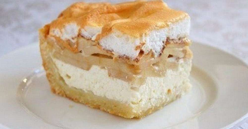 Сирно-яблучний пиріг два найкорисніших продукту в одному десерті! /  випічка