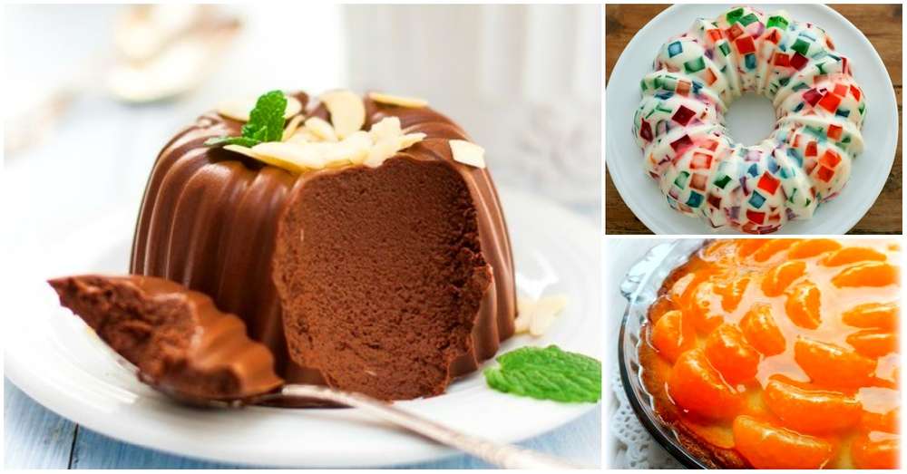 Jelly dezerty TOP-6 úžasné recepty na oslavu. Neobvykle krásne pochúťky! /  dezerty