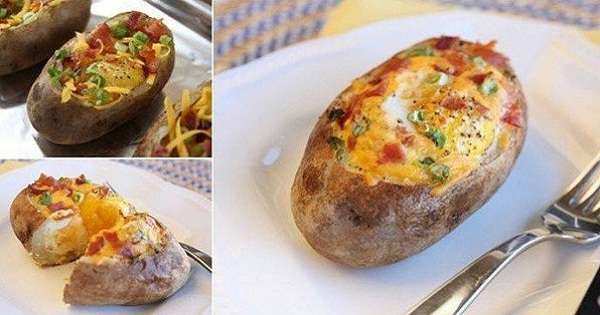 Ovo jednostavno jelo vrijedno je za kraljevski stol koji apetitizira pečeni krumpir s jajima. /  krumpir