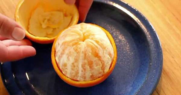 Ako odlupovať pomaranč, aby ste sa nepoškodili týmto spôsobom, zjednodušuje všetko! /  pomaranče