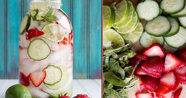 Корисний тренд 5 напоїв з фруктами для твого здоров'я! /  вода
