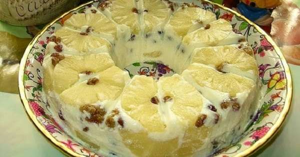 Повітряний сирний десерт Стара Рига. Готується дуже просто! /  ананаси