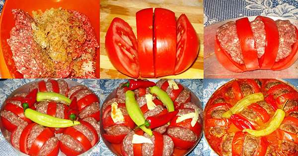 Pieczone pomidory z mielonym daniem arabskim, które będzie ulubionym na świątecznym stole! /  Przekąski