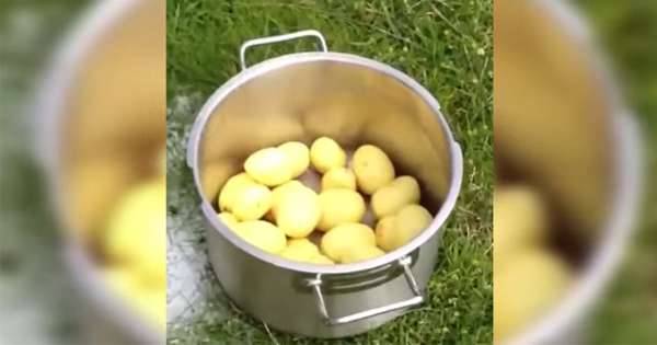 Ali menite, da je čiščenje kilograma krompirja v samo 1 minuti nerealno? Pazi in se učiti! /  Krompir