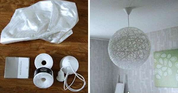 Kako izraditi moderan svjetiljku od niti s vlastitim rukama. Postanite dizajner svog doma! /  dekoracija