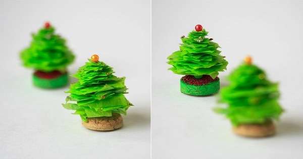 Naredite majhna božična drevesa za novo leto z lastnimi rokami! Miniaturni okraski za vaš najljubši počitek. /  Papir